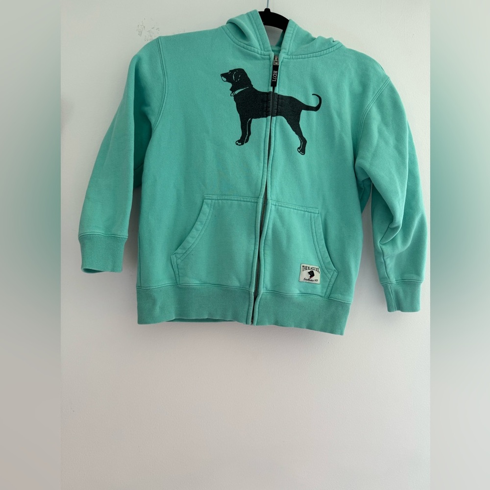 The black dog sipper up hoodie size M color light green